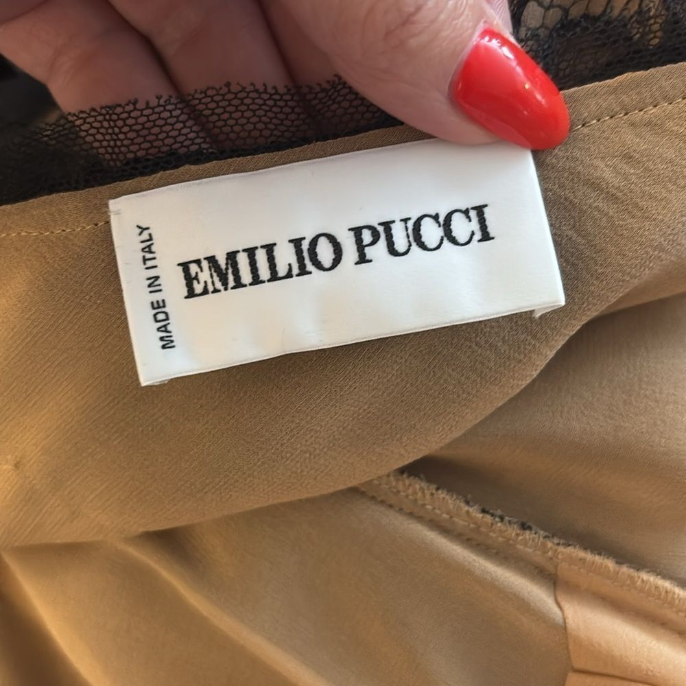 Emilio Pucci Black Lace Dress, US10 - Picture 12 of 14
